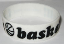 I am basket ball silicone wristband