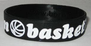 I am basket ball silicone wristband