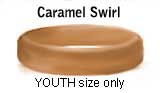 Caramel Swirl rubber bracelets
