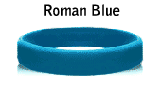 Roman Blue rubber bracelets