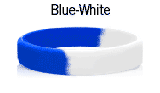 1 inch Blue & White bracelet