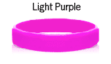 Light Purple rubber bracelets