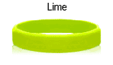Lime rubber bracelets