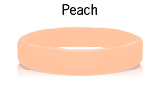 Peach rubber bracelets