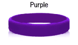 Purple rubber bracelets