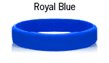 Royal Blue rubber bracelets