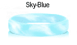 Sky Blue rubber bracelets