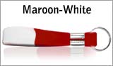 maroon_white_Keychain