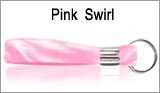 Pink swirl keychain