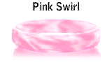 Pink swirl rubber bracelets