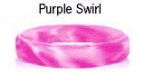 Purple Swirl rubber bracelets